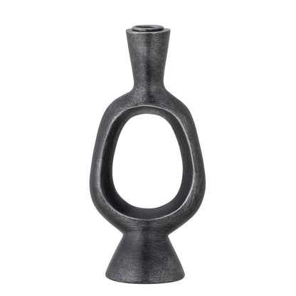 Bloomingville Bijan Candlestick, Schwarz, Polyresin