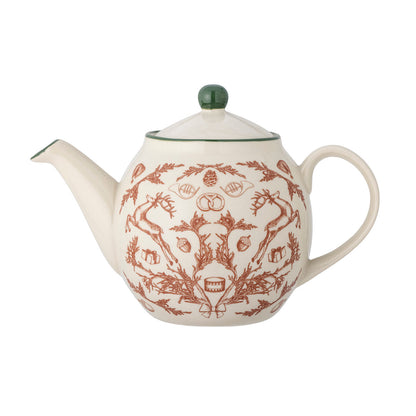 Bloomingville Beth Teapot, rot, Steinzeug