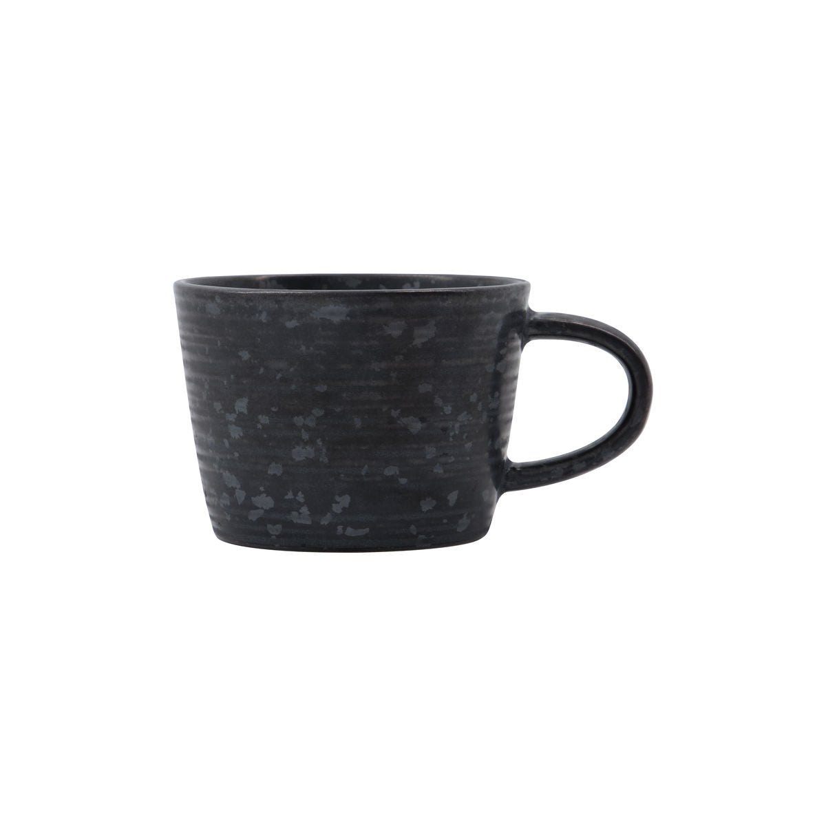 Tasse mit Untertasse, Hdpion, Schwarz/Braun