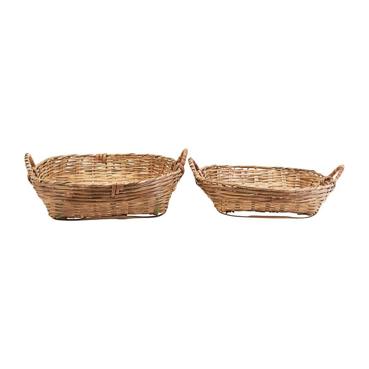 Kurv, Tradition - L:, l: 50 cm, w: 50 cm, h: 18 cm, S:, l: 45 cm, w: 45 cm, h: - Meraki - DesignGaragen.dk