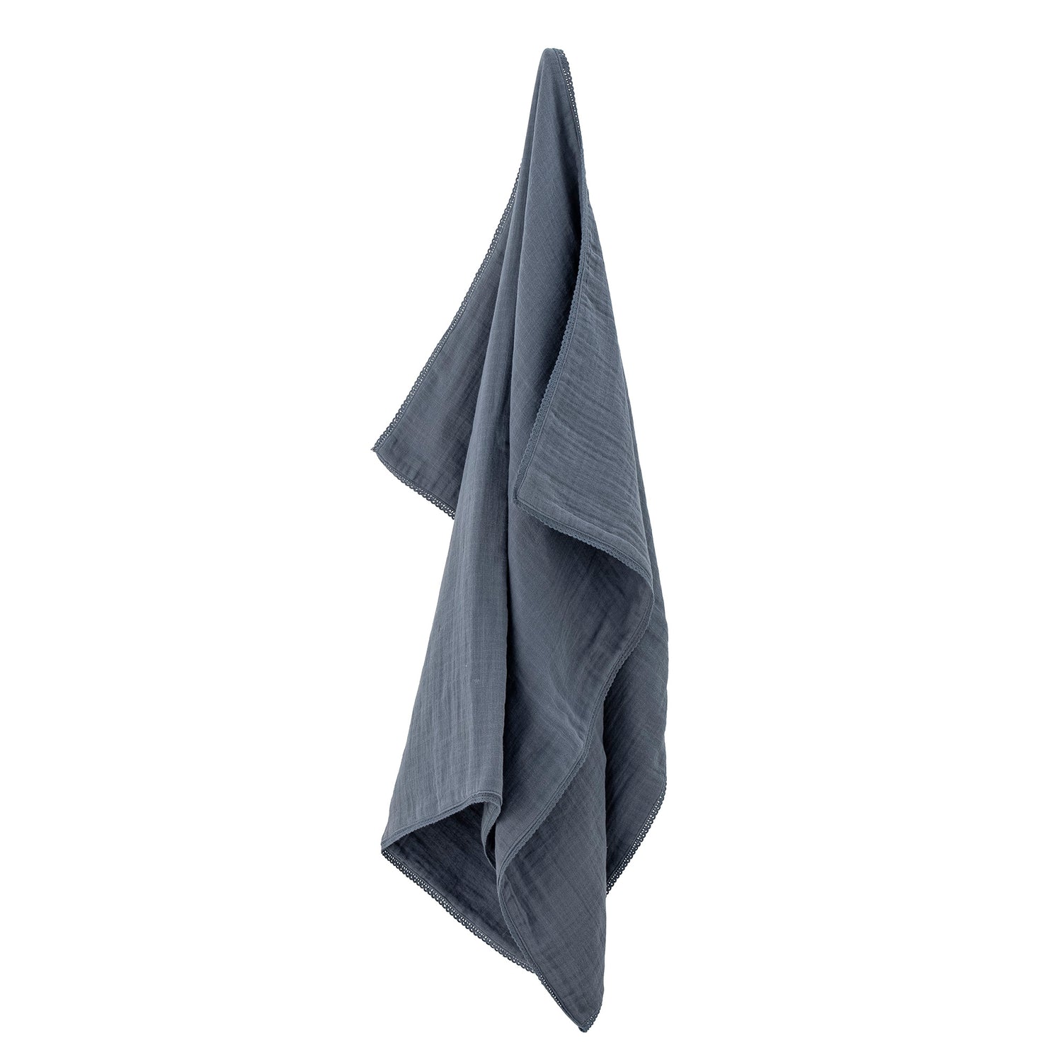 Bloomingville Mini - Musselin Teppich, Blau, Baumwolle oeko -tex®