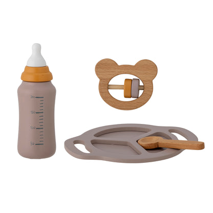 Bloomingville Mini - Riina Play Set, Baby, Gray, FSC®100%, Buche