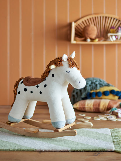 Bloomingville Mini - Merlen Ginging Horse, Horse, Weiß, Polyester